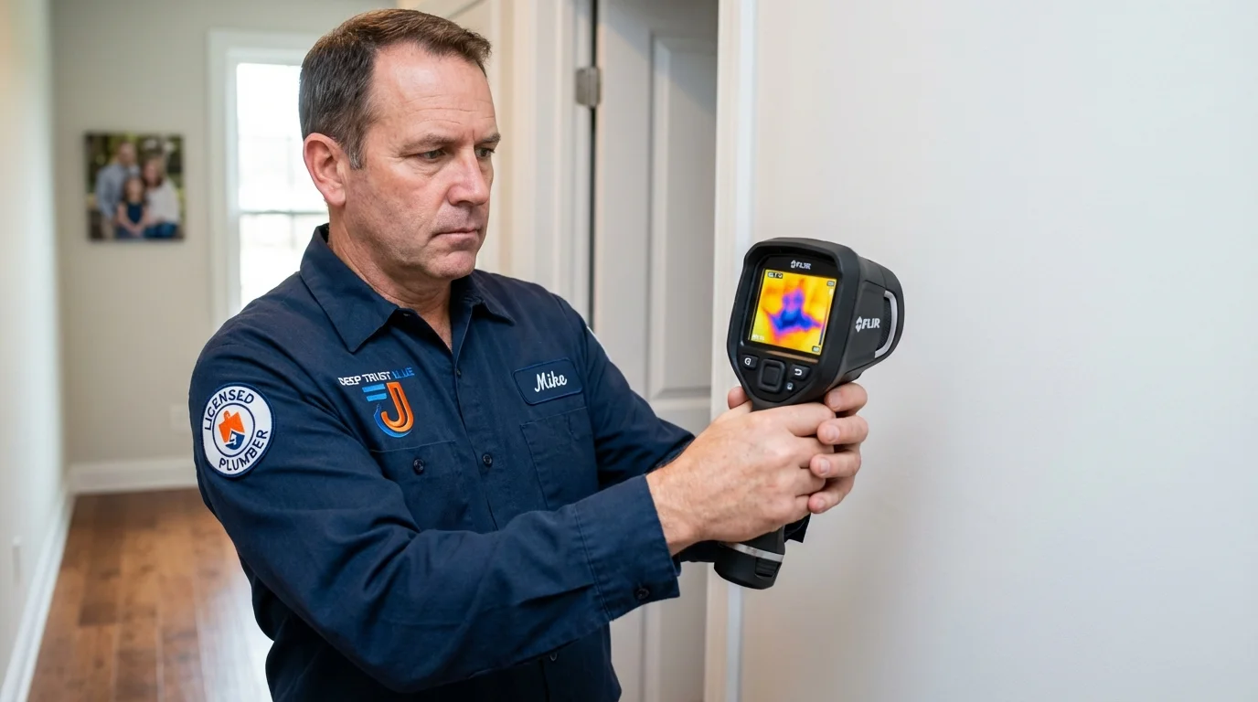 Thermal imaging leak detection by Johns Plumbing LLC in Newland